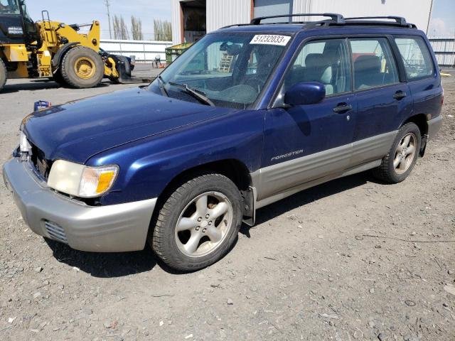 JF1SF65581H723439 - 2001 SUBARU FORESTER S ლურჯი ფოტო 1