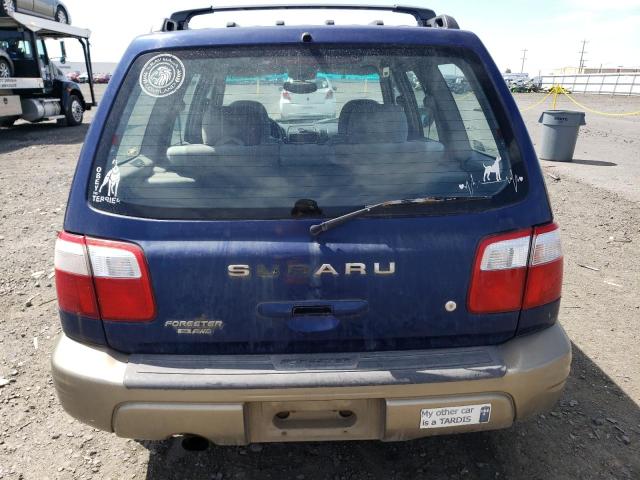 JF1SF65581H723439 - 2001 SUBARU FORESTER S ლურჯი ფოტო 6