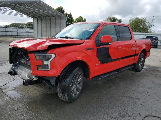 1FTEW1CG1GFC84099 - 2016 FORD F150 SUPERCREW RED photo 1