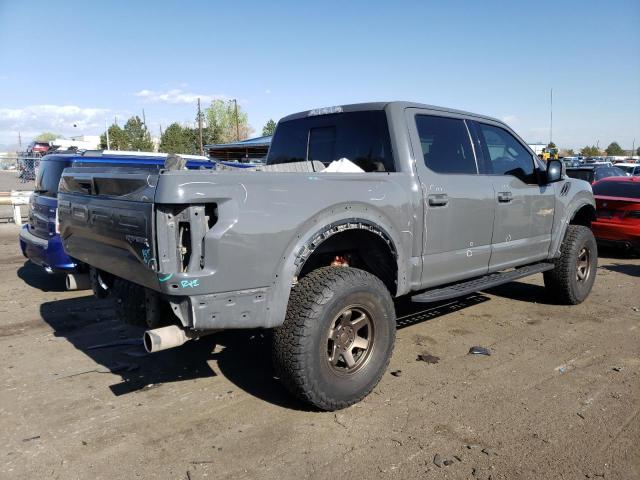 1FTFW1RG3JFB05130 - 2018 FORD F150 RAPTOR GRAY photo 3