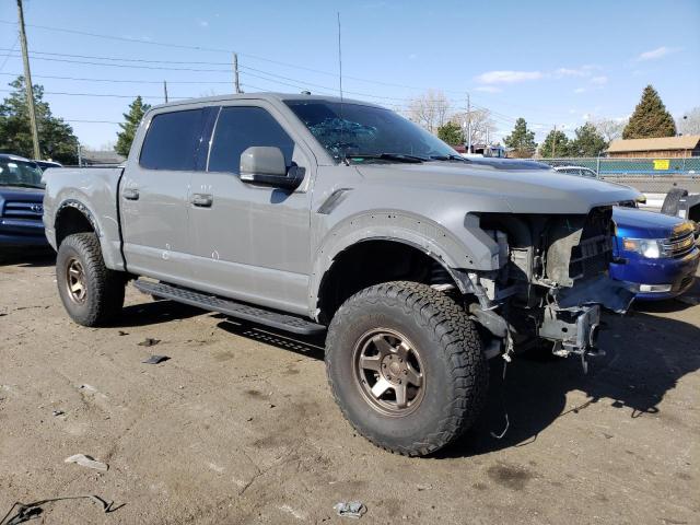 1FTFW1RG3JFB05130 - 2018 FORD F150 RAPTOR GRAY photo 4