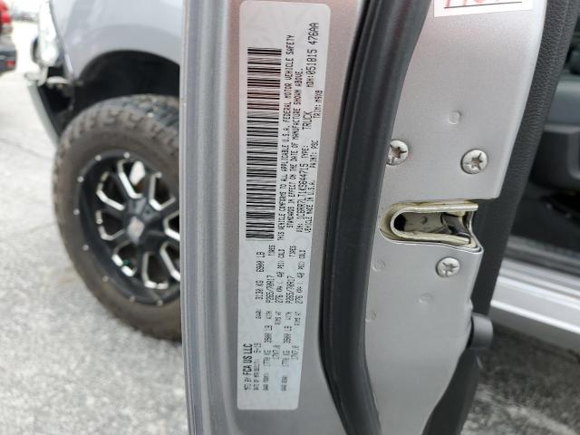 1C6RR7LT1KS644715 - 2019 RAM 1500 CLASS SLT ვერცხლისფერი ფოტო 12