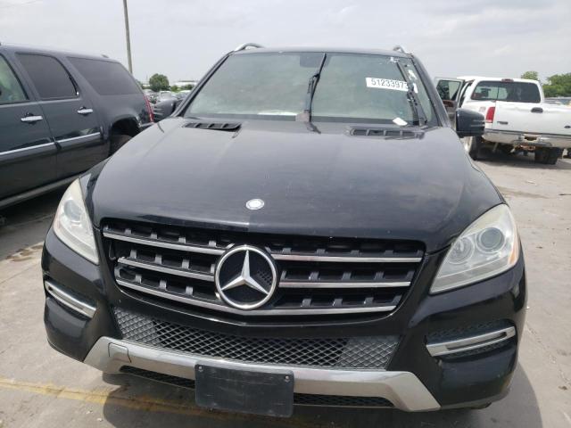 4JGDA5HB1CA017501 - 2012 MERCEDES-BENZ ML 350 4MATIC BLACK photo 5