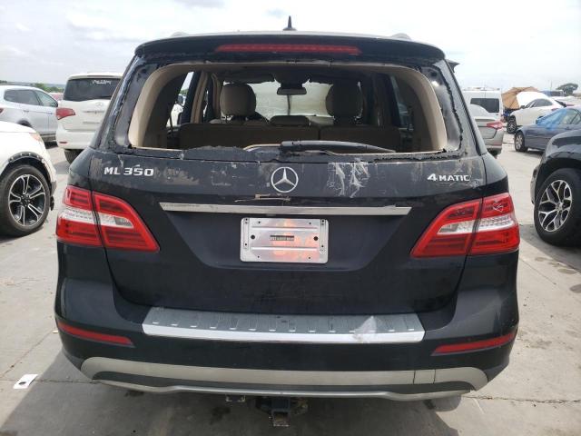 4JGDA5HB1CA017501 - 2012 MERCEDES-BENZ ML 350 4MATIC BLACK photo 6