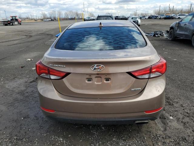 KMHDH4AHXEU190021 - 2014 HYUNDAI ELANTRA SE BEIGE photo 6