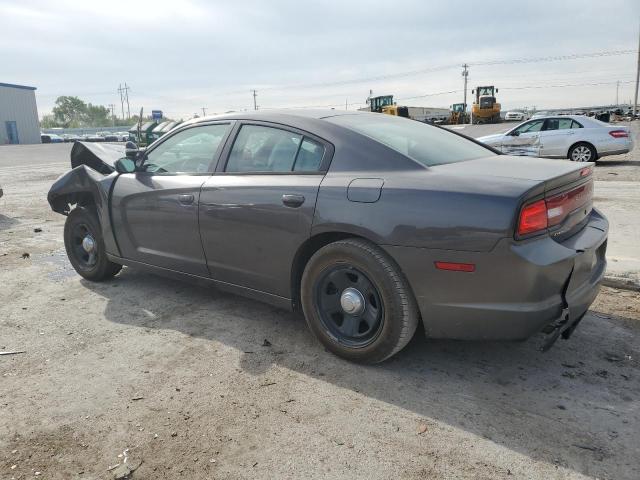 2C3CDXAG0EH187270 - 2014 DODGE CHARGER POLICE GRAY photo 2