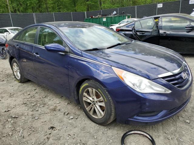 5NPEB4AC5BH050415 - 2011 HYUNDAI SONATA GLS BLUE photo 4