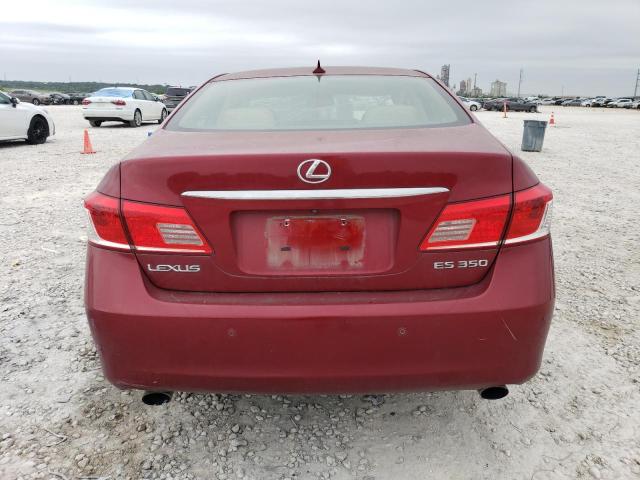 JTHBK1EG6A2394168 - 2010 LEXUS ES 350 BURGUNDY photo 6