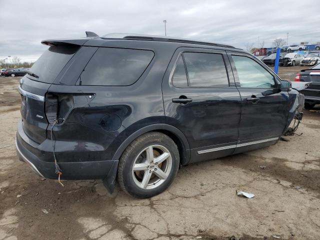 1FM5K8D8XHGB69794 - 2017 FORD EXPLORER XLT BLACK photo 3