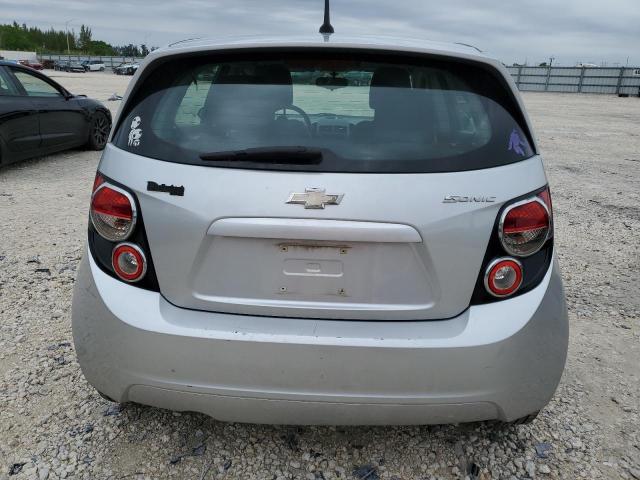 1G1JB6SH9E4155451 - 2014 CHEVROLET SONIC LS SILVER photo 6