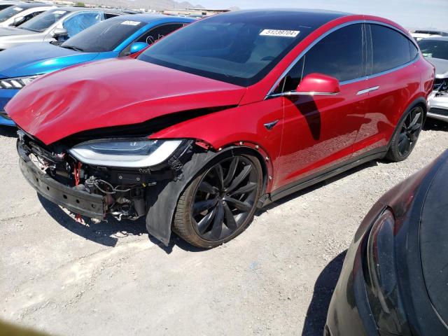 5YJXCBE22LF244881 - 2020 TESLA MODEL X RED photo 1