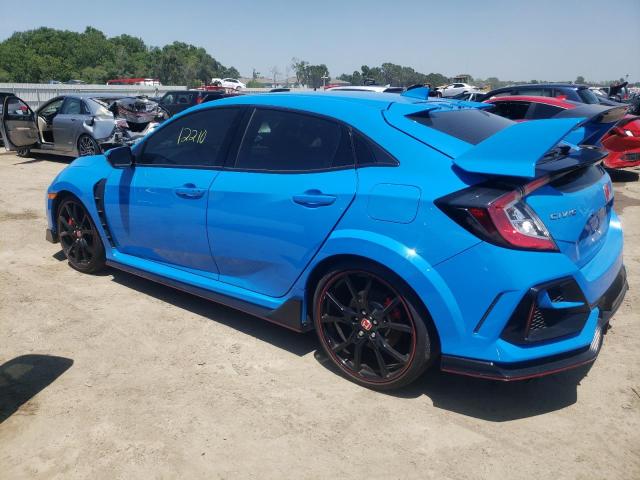 SHHFK8G72MU205959 - 2021 HONDA CIVIC TYPE-R TOURING BLUE photo 2