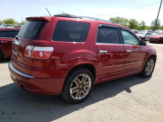 1GKKRTED4CJ370298 - 2012 GMC ACADIA DENALI RED photo 3