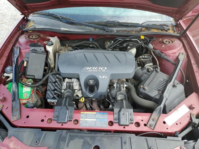 2G2WP522451225586 - 2005 PONTIAC GRAND PRIX 勃艮第红 照片 11