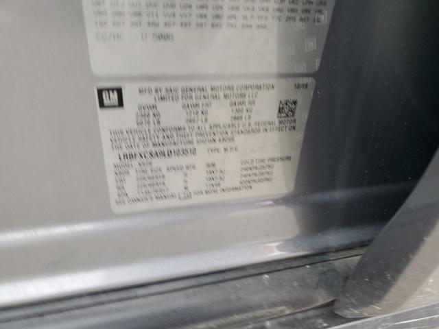 LRBFXCSA9LD103510 - 2020 BUICK ENVISION ESSENCE Մոխրագույն լուսանկար 13