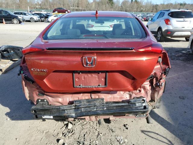 2HGFC1F3XMH701608 - 2021 HONDA CIVIC EX RED photo 6