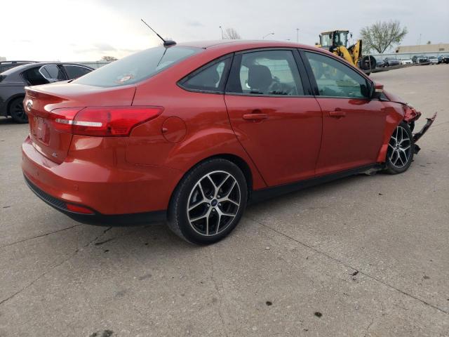 1FADP3H27JL294569 - 2018 FORD FOCUS SEL RED photo 3