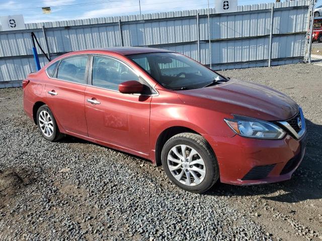 3N1AB7AP3HY229585 - 2017 NISSAN SENTRA S RED photo 4