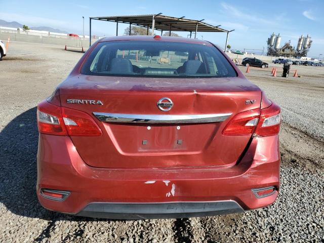 3N1AB7AP3HY229585 - 2017 NISSAN SENTRA S RED photo 6