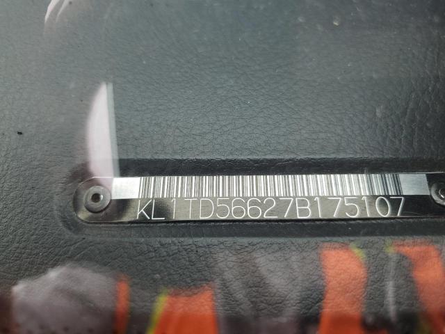 KL1TD56627B175107 - 2007 CHEVROLET AVEO BASE 红色 照片 12