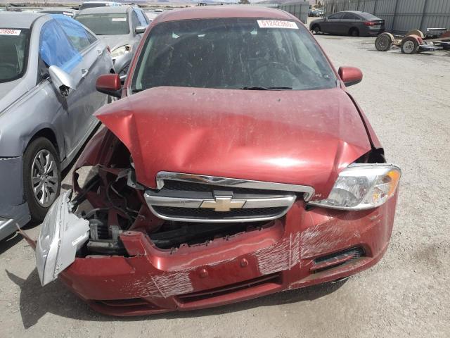 KL1TD56627B175107 - 2007 CHEVROLET AVEO BASE 红色 照片 5