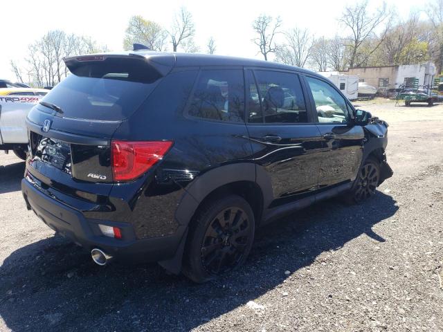 5FNYF8H5XNB028901 - 2022 HONDA PASSPORT EXL BLACK photo 3