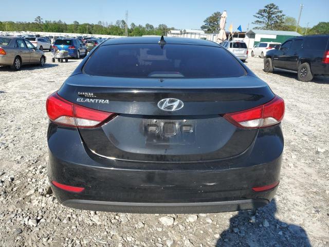 KMHDH4AEXGU481126 - 2016 HYUNDAI ELANTRA SE BLACK photo 6