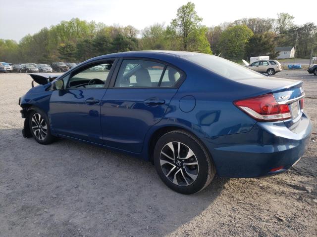 19XFB2F85FE216505 - 2015 HONDA CIVIC EX BLUE photo 2