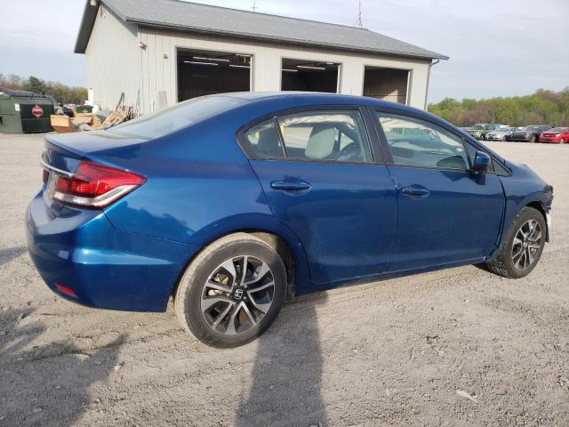 19XFB2F85FE216505 - 2015 HONDA CIVIC EX BLUE photo 3