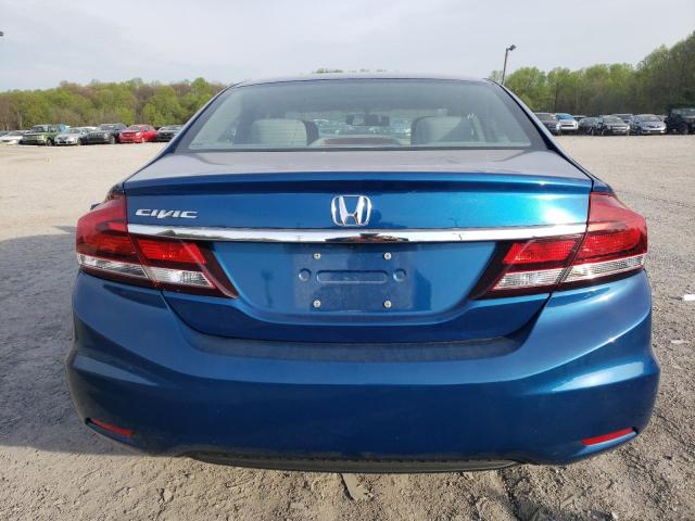 19XFB2F85FE216505 - 2015 HONDA CIVIC EX BLUE photo 6