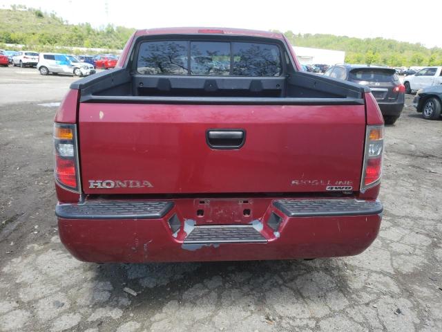 2HJYK16246H558185 - 2006 HONDA RIDGELINE RT RED photo 6