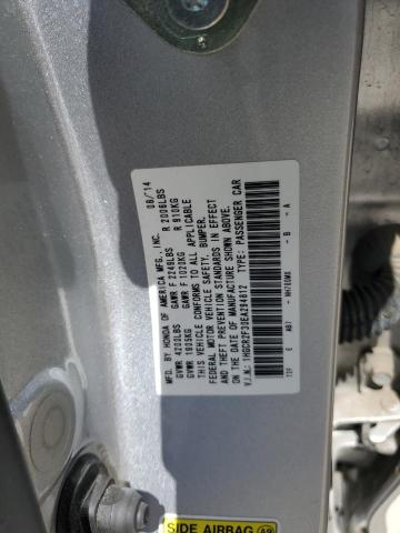 1HGCR2F30EA294812 - 2014 HONDA ACCORD LX SILVER photo 12