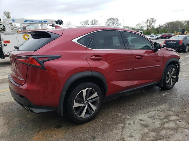 JTJBARBZ2K2201425 - 2019 LEXUS NX 300 BASE RED photo 3