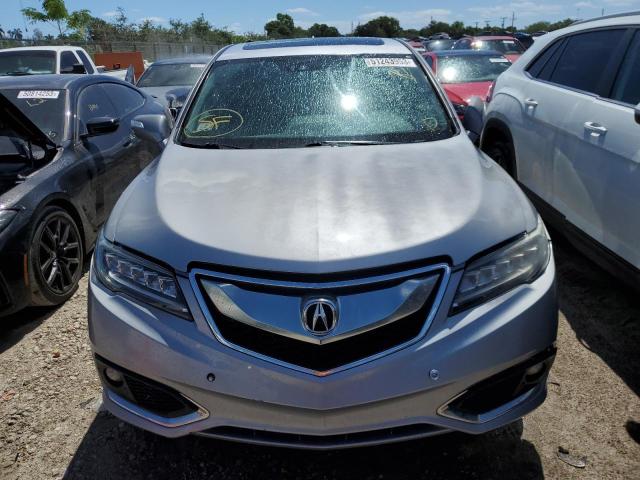 5J8TB4H74GL004742 - 2016 ACURA RDX ADVANCE SILVER photo 5