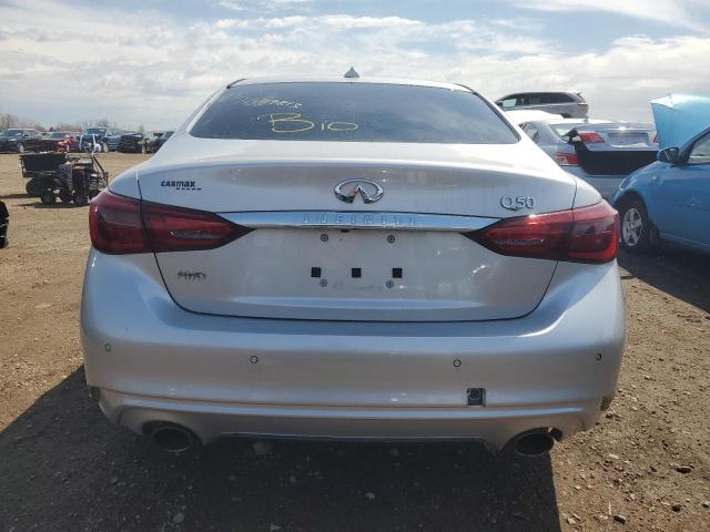 JN1EV7AR0JM432002 - 2018 INFINITI Q50 LUXE SILVER photo 6