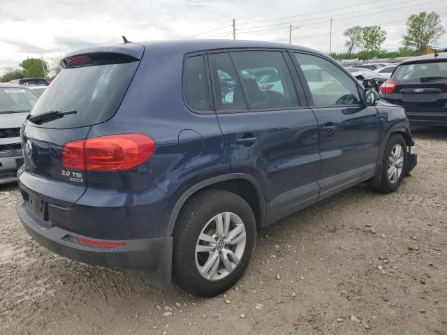 WVGBV7AX1DW551180 - 2013 VOLKSWAGEN TIGUAN S BLUE photo 3