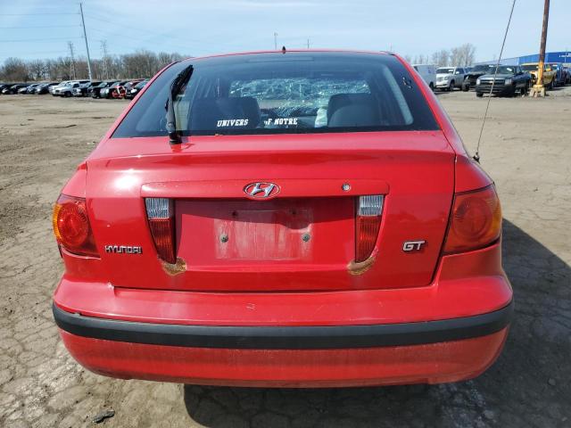 KMHDN55D52U049679 - 2002 HYUNDAI ELANTRA GLS RED photo 6