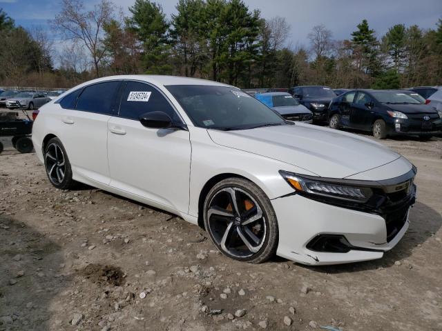 1HGCV1F31MA091965 - 2021 HONDA ACCORD SPORT WHITE photo 4