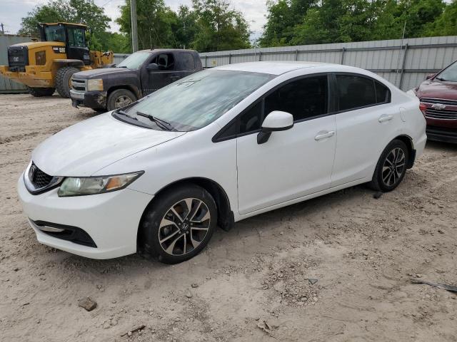 19XFB2F5XDE011443 - 2013 HONDA CIVIC LX WHITE photo 1