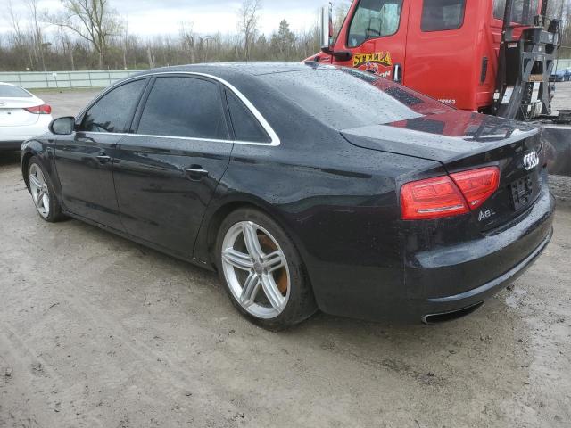 WAUR2AFD8EN011269 - 2014 AUDI A8 L QUATTRO BLACK photo 2