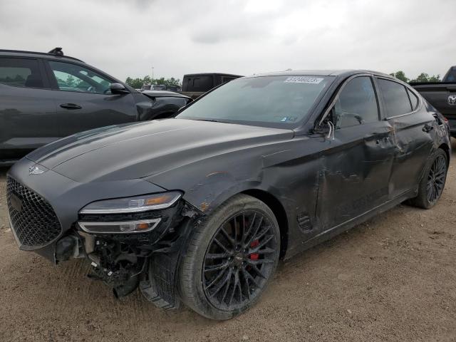 KMTG14TE6NU083364 - 2022 GENESIS G70 LAUNCH EDITION GRAY photo 1