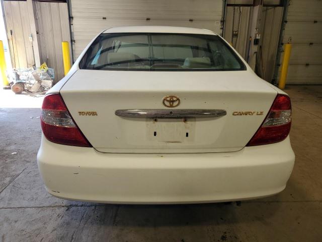 4T1BE32K92U578633 - 2002 TOYOTA CAMRY LE WHITE photo 6