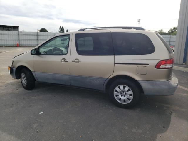 4T3ZF19C21U333256 - 2001 TOYOTA SIENNA CE BROWN photo 2