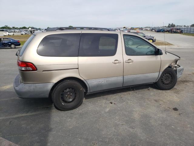 4T3ZF19C21U333256 - 2001 TOYOTA SIENNA CE BROWN photo 3