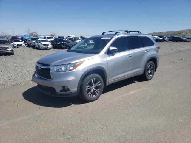 5TDJKRFH9GS318528 - 2016 TOYOTA HIGHLANDER XLE SILVER photo 1