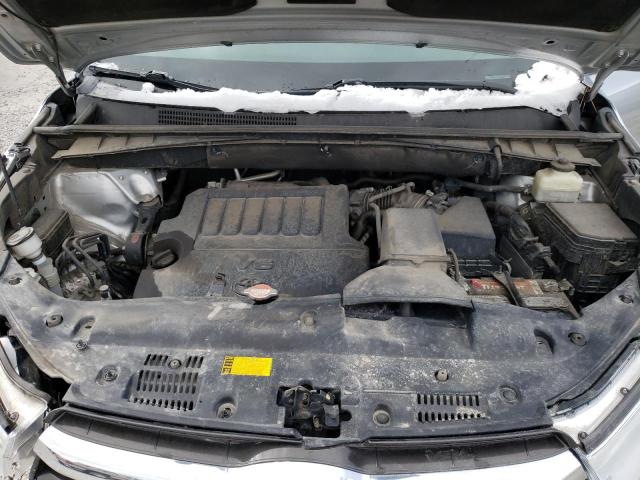 5TDJKRFH9GS318528 - 2016 TOYOTA HIGHLANDER XLE SILVER photo 12