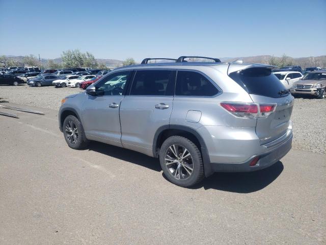 5TDJKRFH9GS318528 - 2016 TOYOTA HIGHLANDER XLE SILVER photo 2