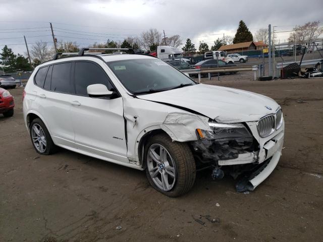 5UXWX7C55E0E82527 - 2014 BMW X3 XDRIVE35I WHITE photo 4