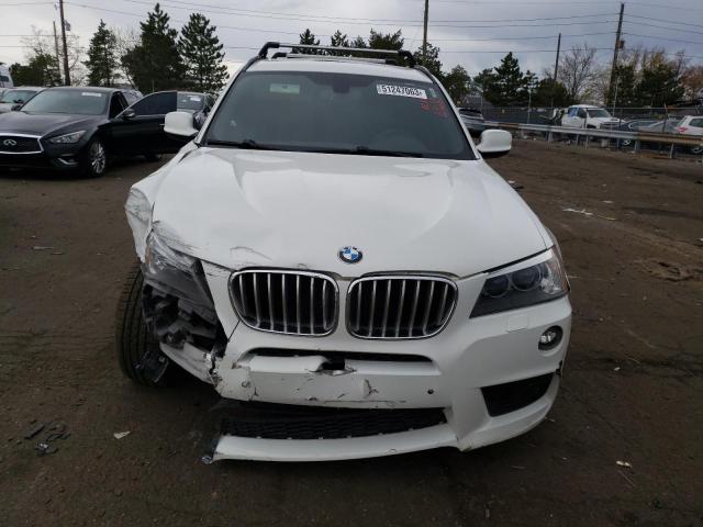 5UXWX7C55E0E82527 - 2014 BMW X3 XDRIVE35I WHITE photo 5