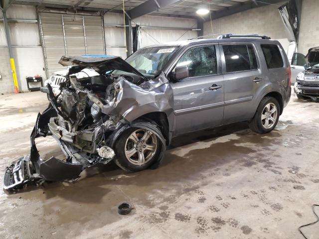 5FNYF4H55FB022983 - 2015 HONDA PILOT EXL GRAY photo 1